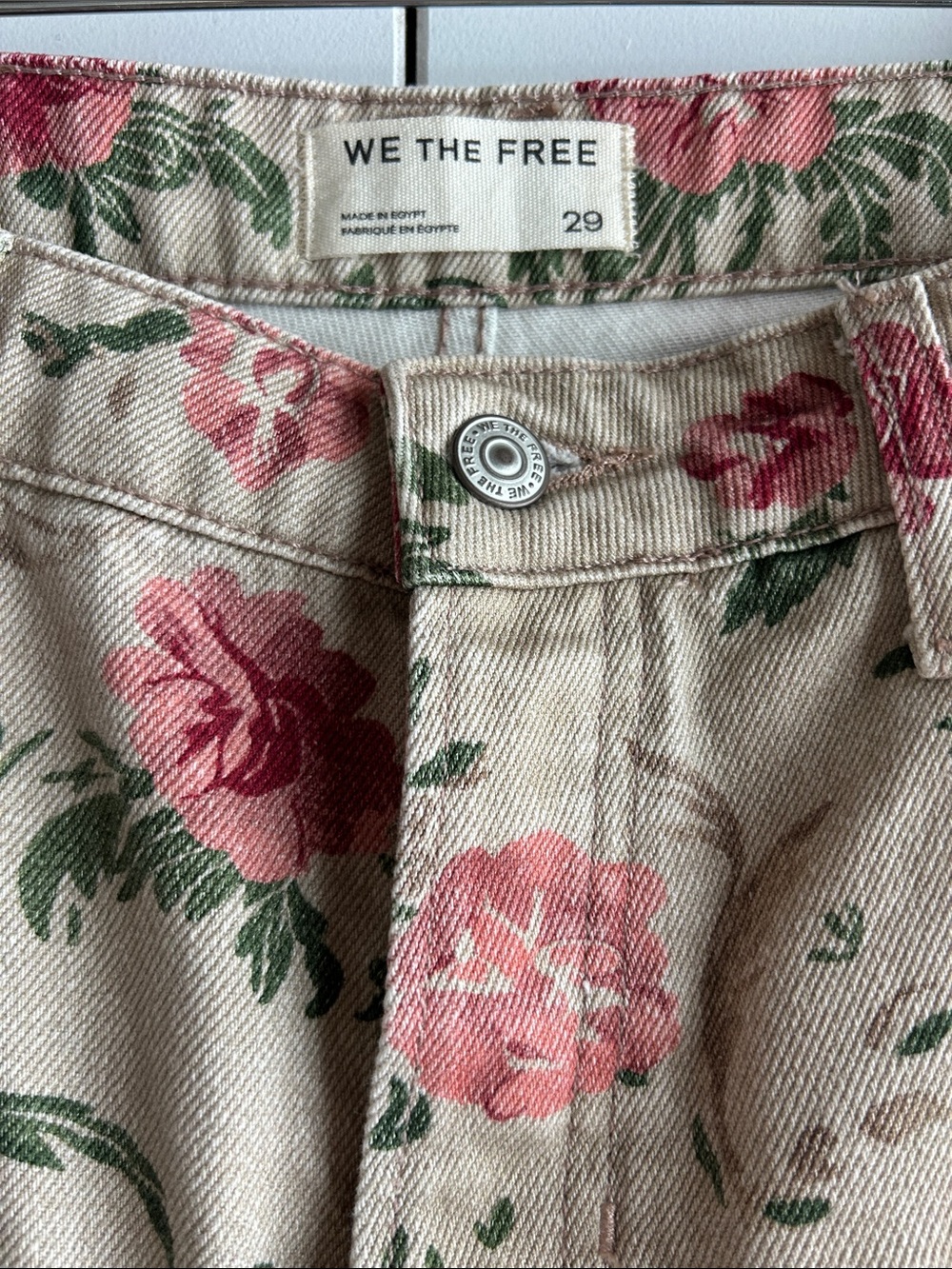 We The Free Deep Trance Floral Printed Jeans - Picture 2 of 9